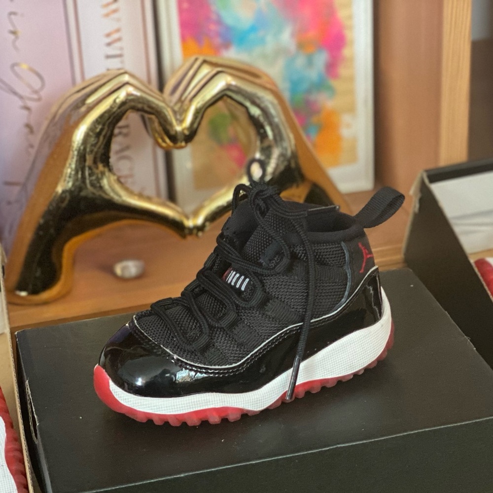 Kids Black and Red Sneakers